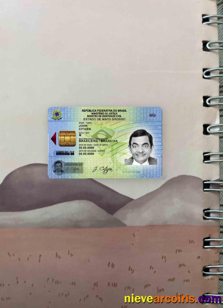 Brazil ID template from 2009 photolook